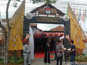 Cara Unik KPU Kota Tasikmalaya Sambut Kontestan Pilkada