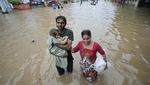 Banjir Merendam India Pascahujan Deras
