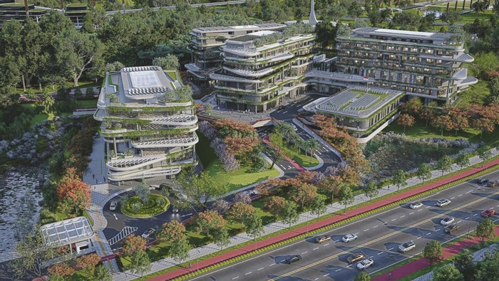 Desain Gedung Kemenko 4 di IKN