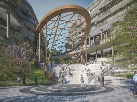 Desain Gedung Kemenko 4 di IKN