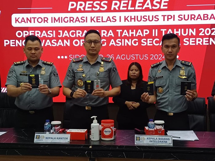 Imigrasi Surabaya Amankan WN India-Tiongkok Pelanggar Izin Tinggal