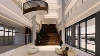 Salah satu contohnya adalah penggunaan kaca rendah emisi atau low-e glass di bagian fasad bangunan. Penggunaan kaca tersebut dapat meminimalisir panas dan cahaya matahari yang masuk ke dalam gedung sehingga kerja AC di dalam ruangan tidak terlalu berat. Hal tersebut bisa menghemat energi yang digunakan.
