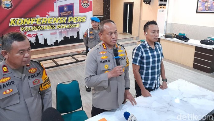 Konferensi pers Polrestabes Makassar.