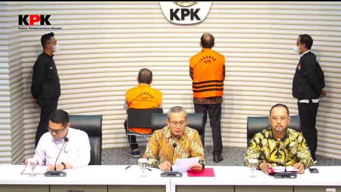 KPK menetapkan dua tersangka baru di dugaan korupsi PT Jasindo (screenshot YouTube KPK RI)