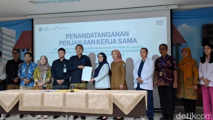 MoU KPU DKI Jakarta dan RSUD Tarakan soal pemeriksaan kesehatan Paslon Pilkada
