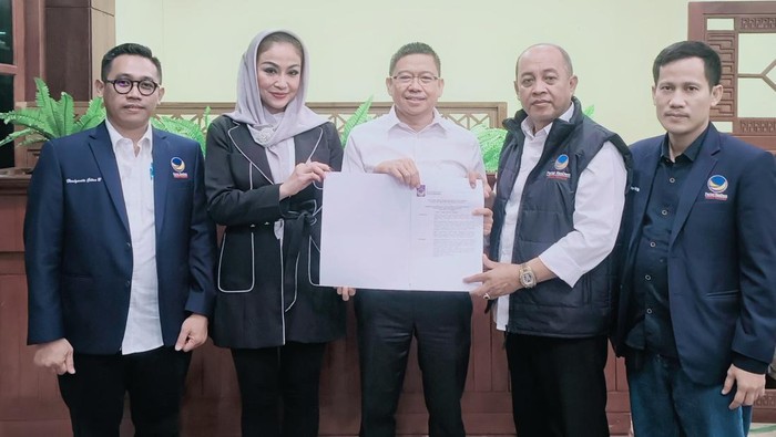 Partai NasDem mengusung pasangan Dede Supriyadi dan Virnie Ismail untuk menjadi calon Bupati dan Wakil Bupati Lebak di Pilkada 2024. (Foto: dok. Istimewa)