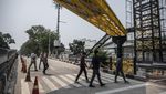 Penampakan Proyek JPO Berkonsep Modern di Sunter Barat