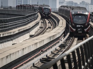 LRT Gangguan dan Sempat Berhenti, Penumpang Dievakuasi di Bekasi