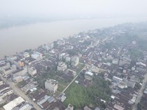 Penampakan Kabut Asap Karhutla Selimuti Wilayah Jambi