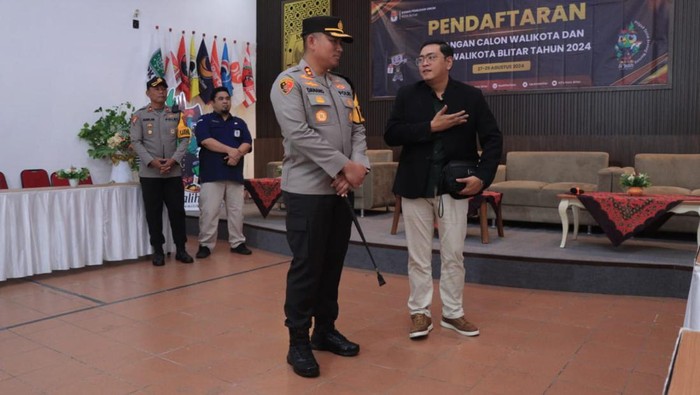 Polres Blitar Kota Sterilisasi KPU Kota Blitar
