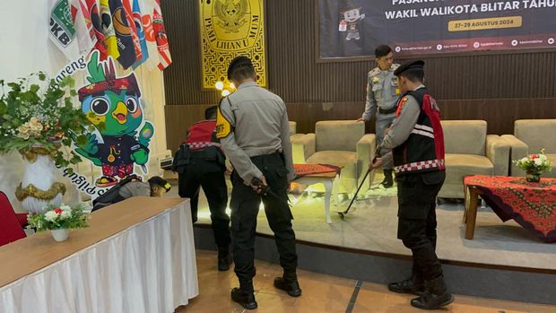 Polres Blitar Kota Sterilisasi KPU Kota Blitar