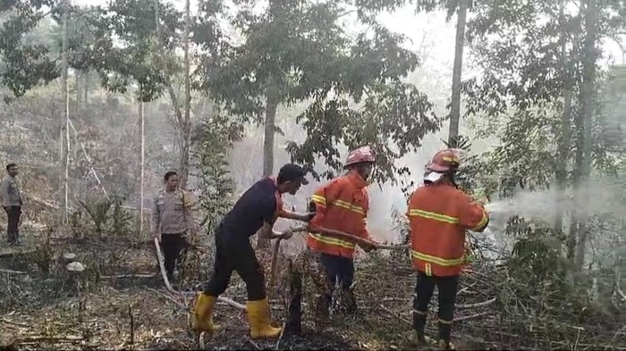 Proses pemadaman karthutla di Lubuklinggau