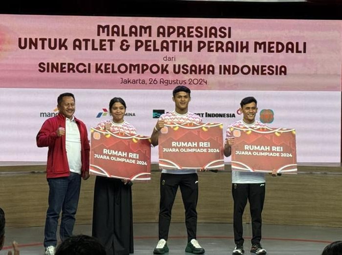 REI Beri Hadiah Rumah ke Atlet Olimpiade Paris 2024