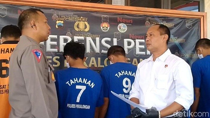 Rilis kasus Nur Fadhilah membunuh bayinya di Mapolres Pekalongan, Selasa (27/8/2024)