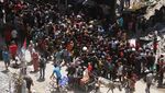 Sedih! Melihat Anak-anak Gaza Antre Makan