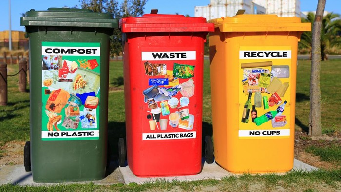 Ilustrasi tempat sampah