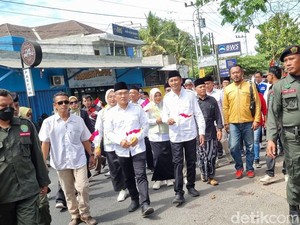 Halim-Aris Daftar ke KPU Bantul, Diawali Deklarasi-Doa Bersama di Watu Gilang