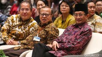 Imam Besar Masjid Istiqlal KH Nasaruddin Umar dan Uskup Agung Kardinal Ignatius Suharyo hadir dalam seminar di Universitas Katolik Atma Jaya, Jakarta, Rabu (28/8/2024).
