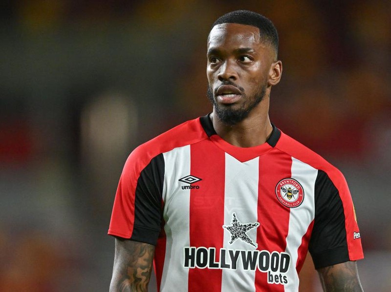 BRENTFORD, ENGLAND - AUGUST 09: Ivan Toney of Brentford during the pre-season friendly match between Brentford and VfL Wolfsburg at the Gtech Community Stadium on August 9, 2024 in Brentford, England. (Photo by Vince Mignott/MB Media/Getty Images)