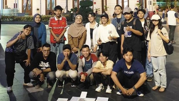 Kegiatan Live Drawing Gengsee Surabaya.