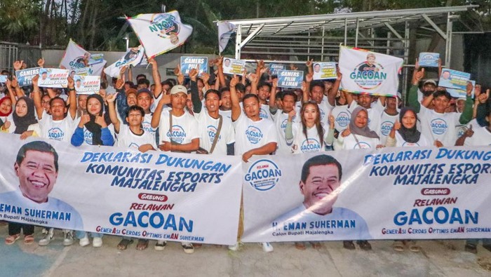 Komunitas E-Sport Majalengka Gabung Relawan Gacoan Dukung Eman-Dena (dok.ist)