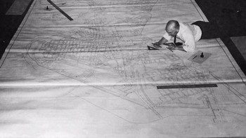 Beginilah para insinyur melakukan perencanaan kota sebelum era Autocad tiba. Foto: Historyfeels via Boredpanda