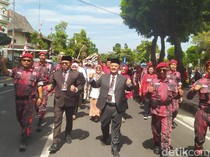 Jalan Kaki dari Kyai Langgeng, Damar-Sri Harso Daftar ke KPU Kota Magelang