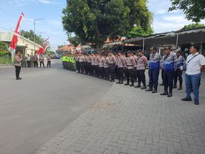 Polres Jombang Terjunkan 150 Personel Amankan Pendaftaran Pilbup 2024