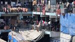 Penampakan Sekolah PBB di Gaza Penuh Sesak Pengungsi