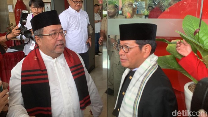 Pramono Anung dan Rano Karno. (Taufiq Syarifudin/detikcom).