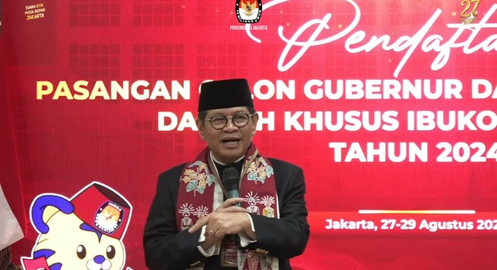 Pramono Anung (Tangkapan layar YouTube KPU DKI)