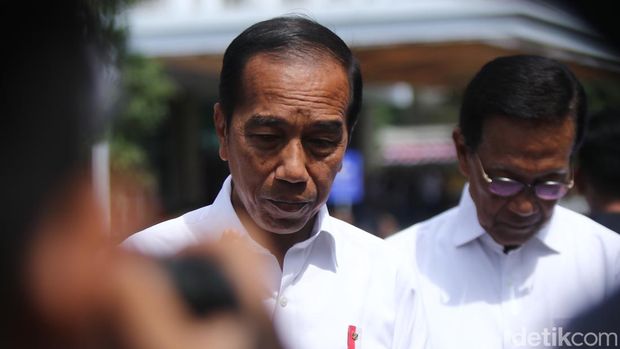 Presiden Jokowi di RSUP Dr Sardjito, Sleman, Rabu (28/8/2024).