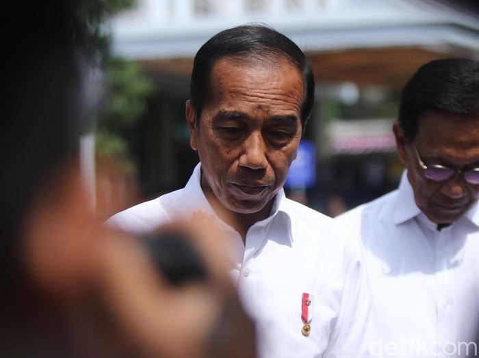 Presiden Jokowi di RSUP Dr Sardjito, Sleman, Rabu (28/8/2024).