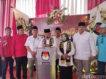 Didukung 11 Parpol, Sanusi-Lathifah Daftar KPU di Pilbup Malang 2024