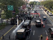 Suasana KPU Jakarta Jelang Pramono-Rano dan RK-Suswono Daftar Pilgub