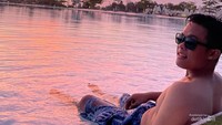 Sunset yang indah dari Treasure Bay Bintan.
