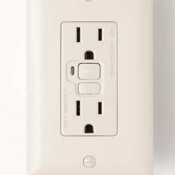A new GFCI electrical outlet.