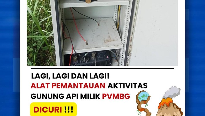 Alat pemantauan Gunung Marapi yang dicuri. (dok. Istimewa)