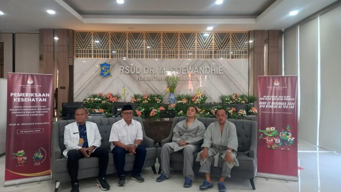 Eri-Armuji menjalani tes kesehatan di RSUD dr Soewandhi Surabaya