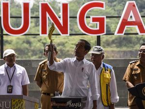 Jokowi Resmikan Bendungan Leuwikeris Senilai Rp 3,5 T di Tasikmalaya