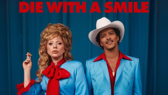 Poster lagu Die With A Smile - Lady Gaga & Bruno Mars