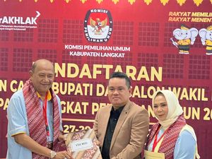 Diusung 11 Parpol, Ondim-Tiorita Resmi Daftar ke KPU Langkat