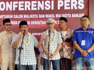 Diusung 6 Parpol, Pasangan Bambang-Danial Daftar Pilwalkot Banjar
