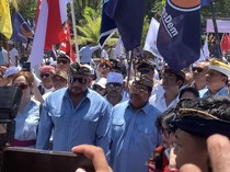 Pakai Kemeja Biru ala Prabowo-Gibran, De Gadjah dan PAS Daftar Pilgub Bali