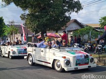 Sudaryanto-Agung Trijaya Daftar Pilkada Magelang Naik Mobil VW