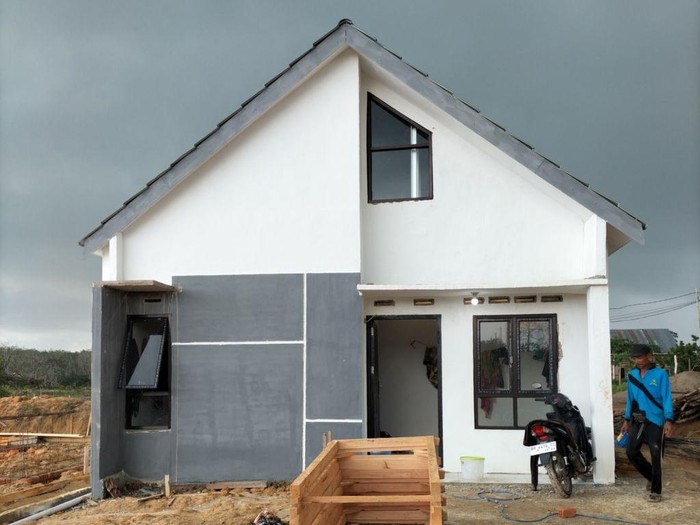 Penampakan rumah di Aqirah Land.