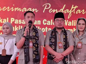 Kompak Pakai Hijau, Ratu Dewa-Prima Salam Resmi Daftar Pilwako ke KPU