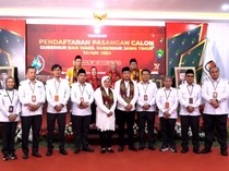 Resmi! Risma dan Gus Hans Daftar Pilgub Jatim 2024