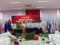Rudy Gerindra-Jaro Golkar Resmi Daftar Cabup-Cawabup Bogor