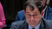 Diplomat Rusia, Dmitry Polyanskiy, menyatakan bahwa AS telah menghalangi gencatan senjata di Gaza dengan mendukung Israel dan memveto resolusi Dewan Keamanan PBB terkait wilayah kantong Palestina tersebut. (REUTERS/David Dee Delgado)  